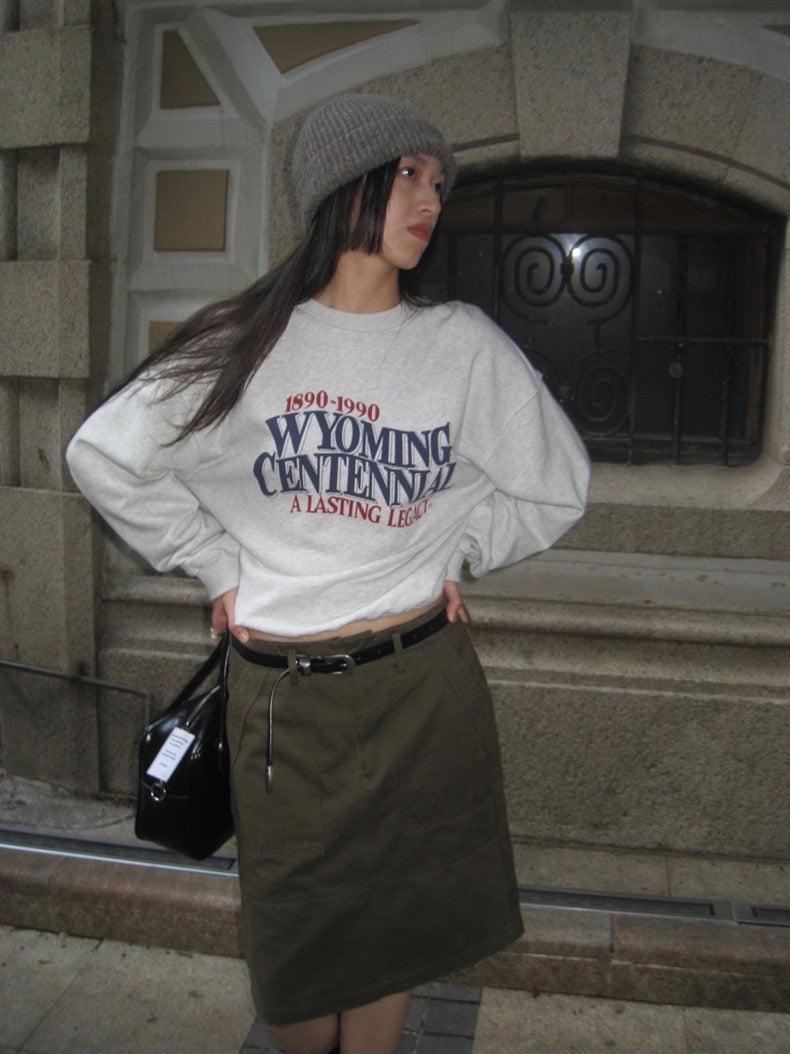 美式复古印花卫衣American Retro Sweatshirt