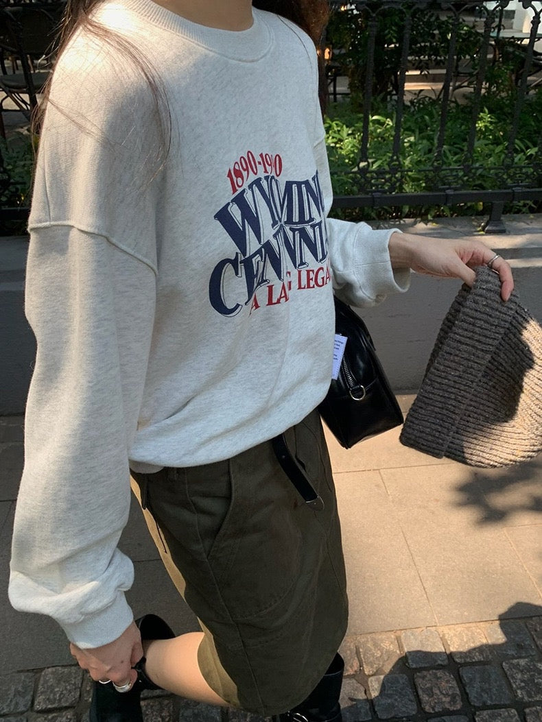 美式复古印花卫衣American Retro Sweatshirt