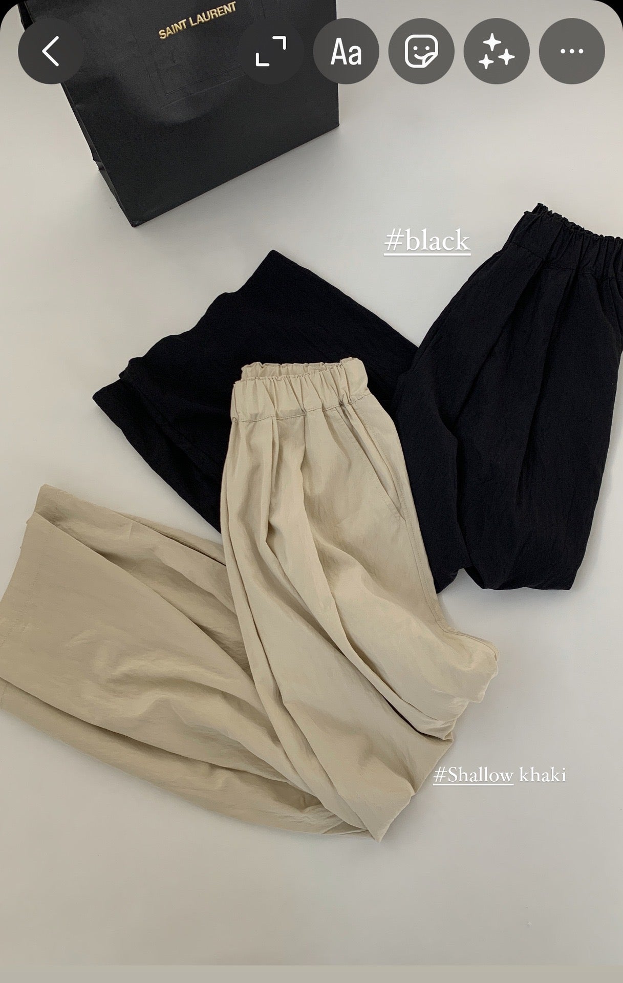 松紧腰超舒适遛弯裤Casual Oversize Baggy Pants