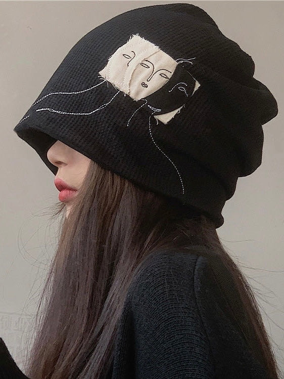 艺术贴布堆堆帽Embroidered Beanie