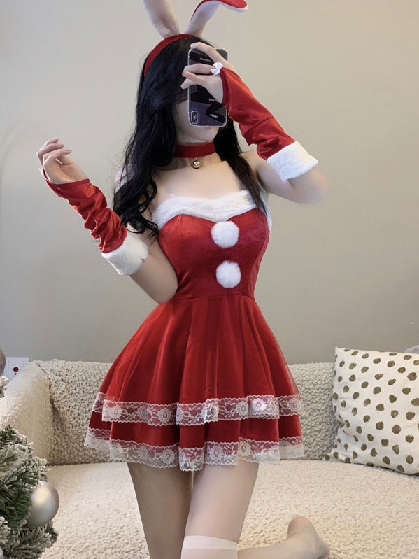 【圣诞兔女郎】红色战裙Christmas Bunny Dress