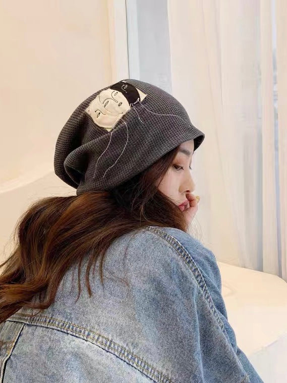 艺术贴布堆堆帽Embroidered Beanie