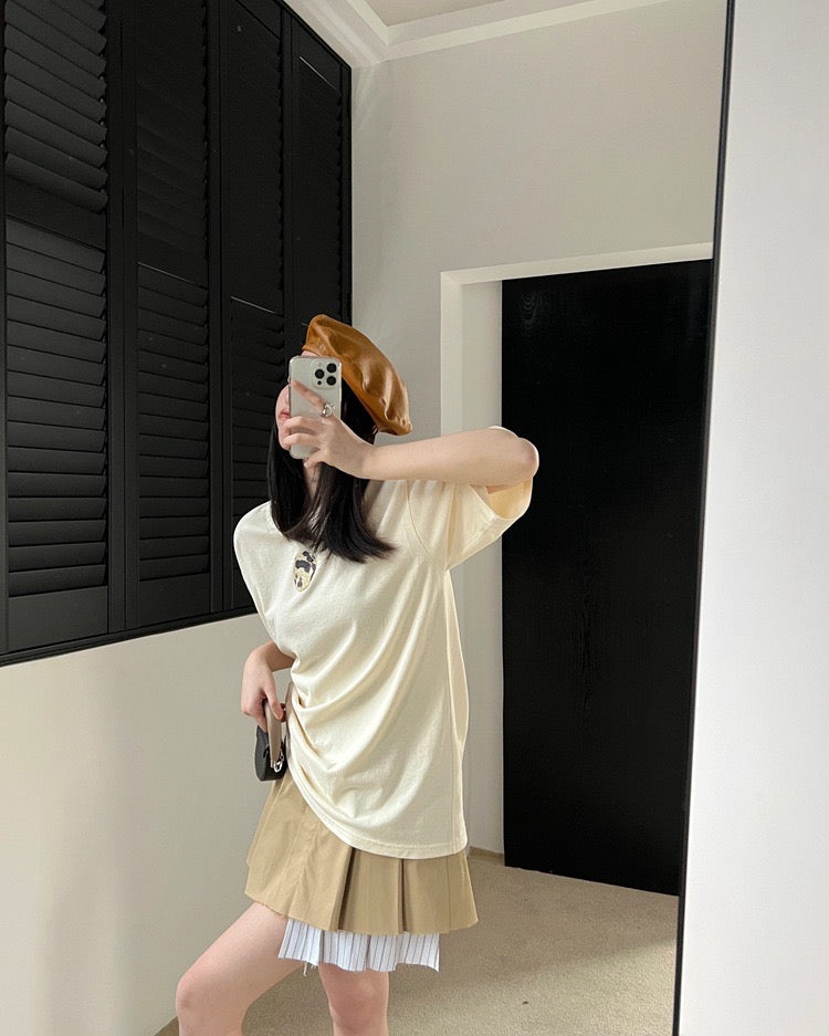 棕色百褶裙Tortilla Pleated Skirt