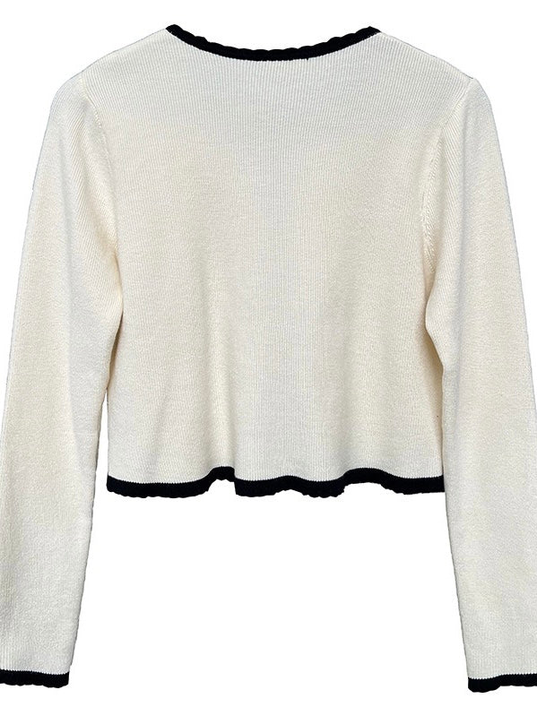小香风开衫两件套Satin-trimmed Metallic Kint Cardigan and Suspender Top