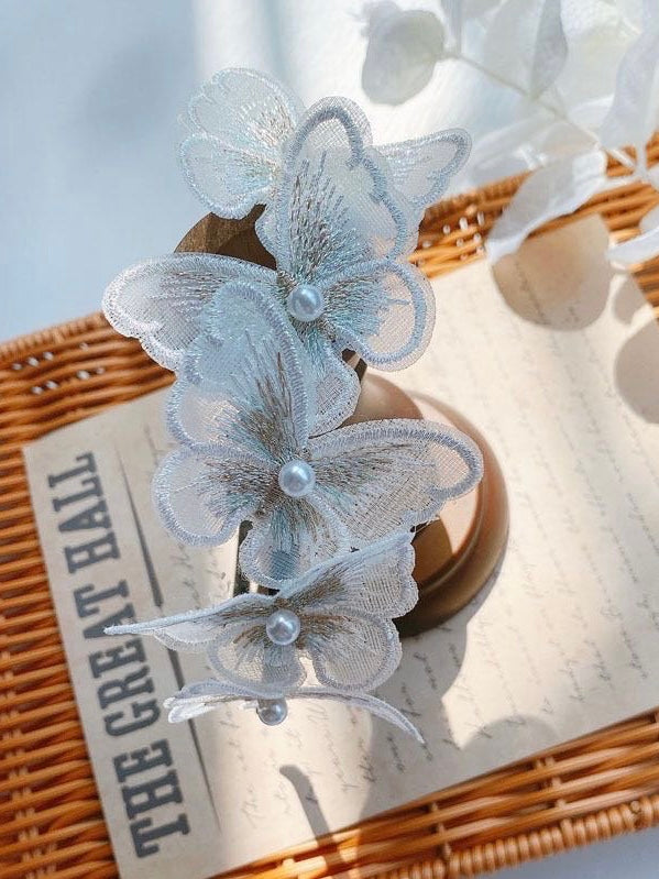 白色仙气蝴蝶发箍White Butterfly Headband