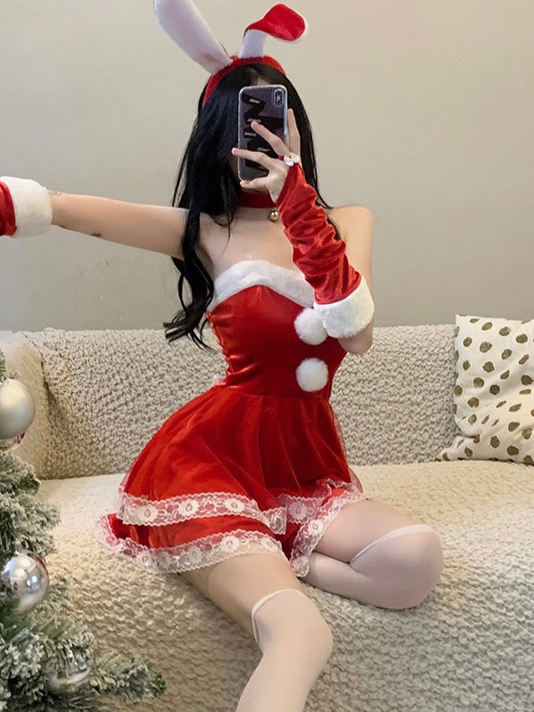 【圣诞兔女郎】红色战裙Christmas Bunny Dress