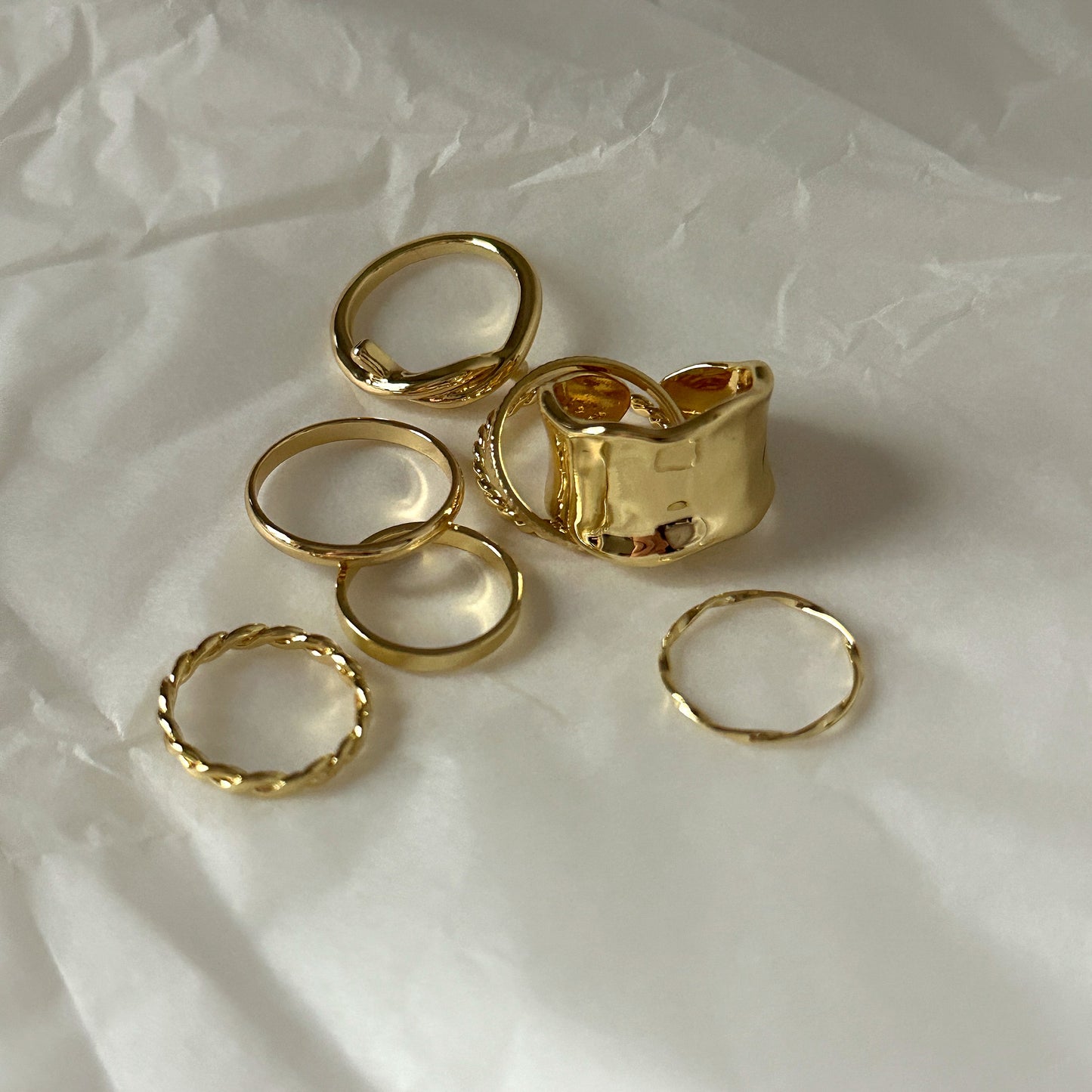Silver and Gold Ring Sets