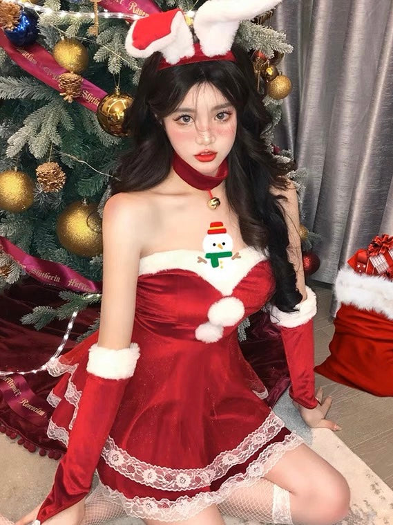 【圣诞兔女郎】红色战裙Christmas Bunny Dress