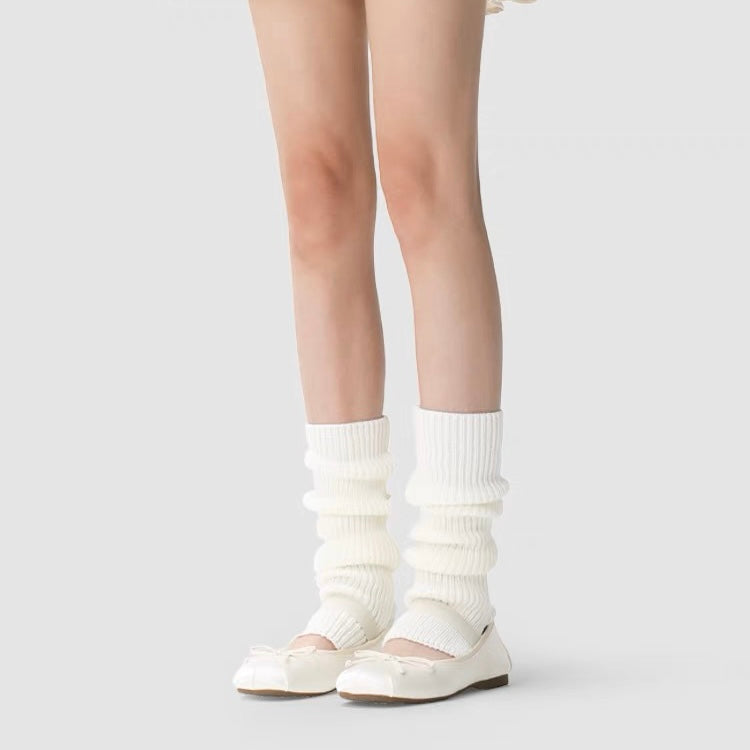 踩脚/不踩脚两穿袜套Knit Leg Warmer in Two Length