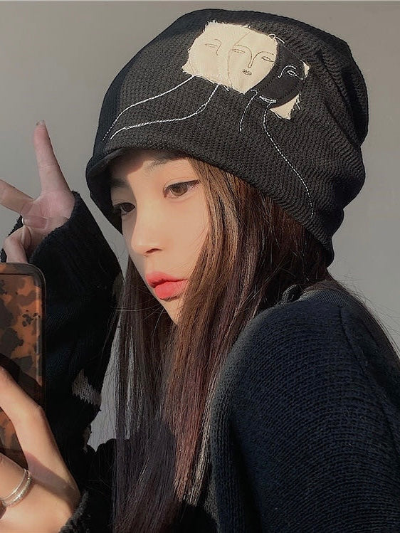 艺术贴布堆堆帽Embroidered Beanie