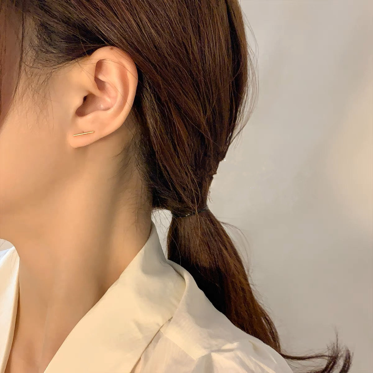 Gold Plated Stud Earring Set