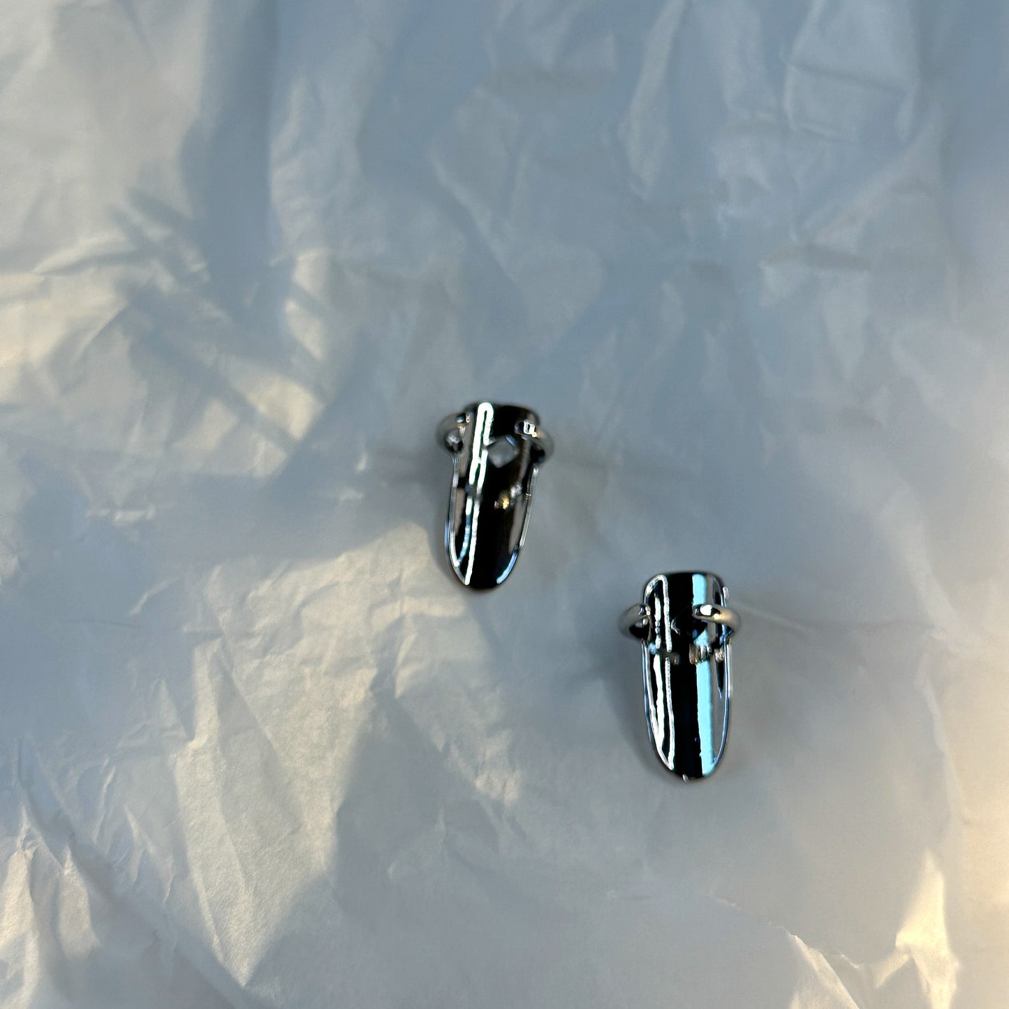 Silver-Plated Crystal Sheild Ring