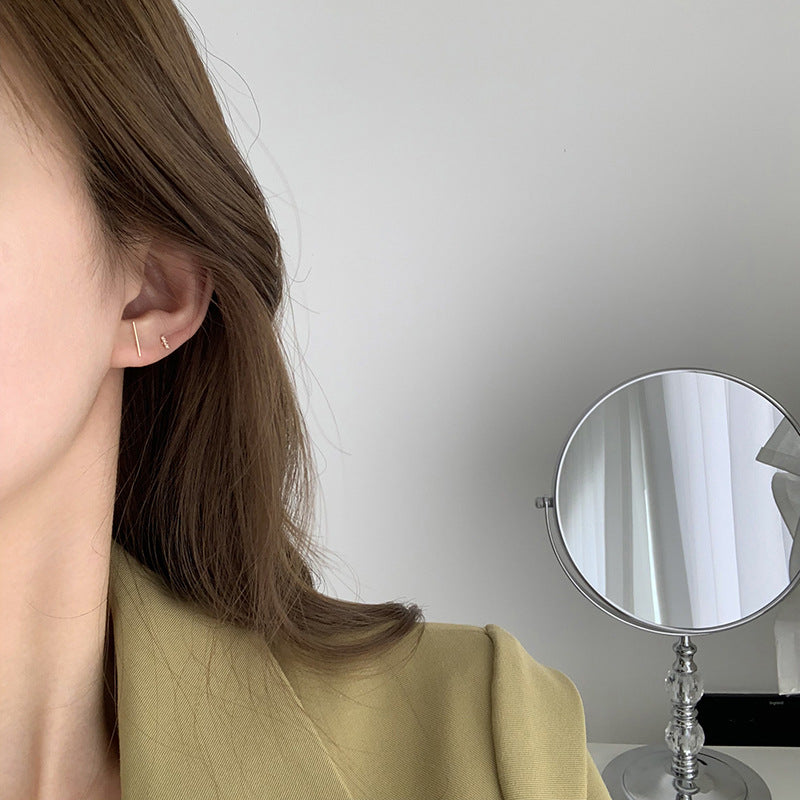 Gold Plated Stud Earring Set