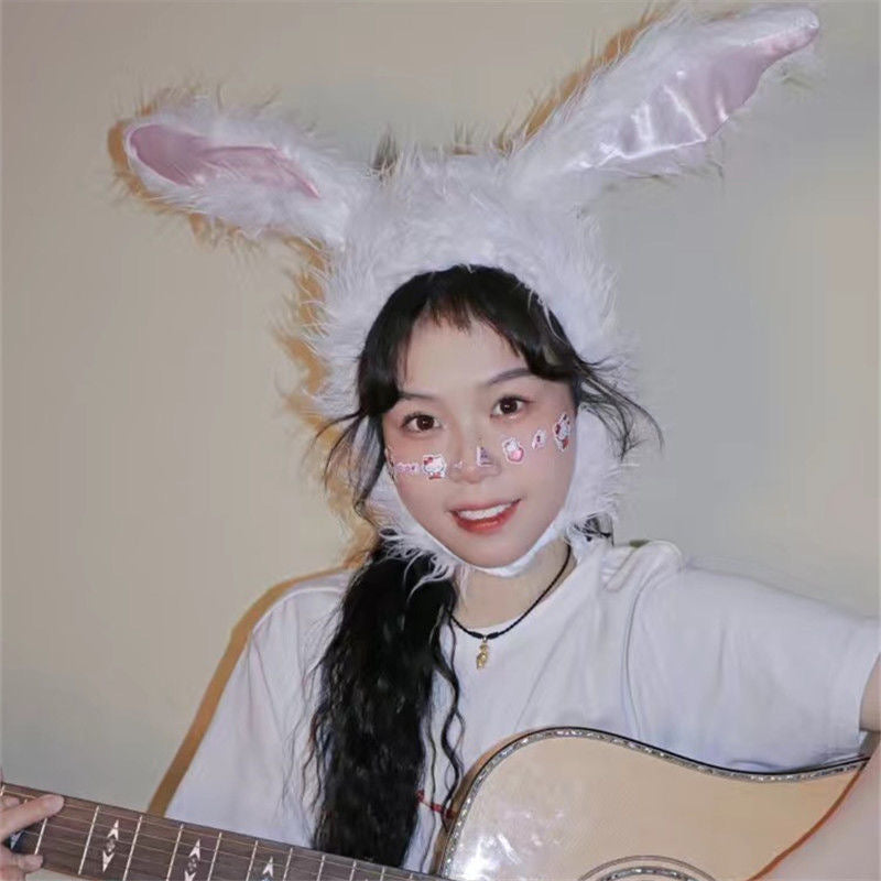 拍照神器兔子发型兔子帽