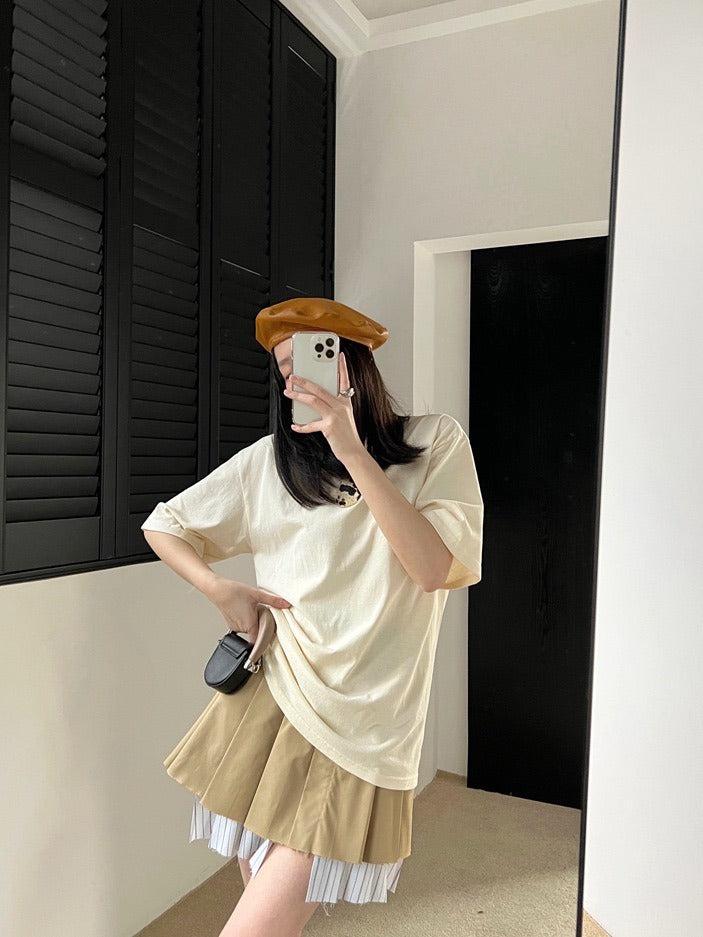 棕色百褶裙Tortilla Pleated Skirt