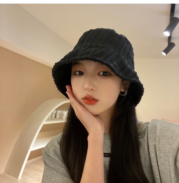 条纹显脸小盆帽Stripe Bucket Hat