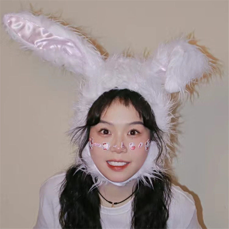 拍照神器兔子发型兔子帽