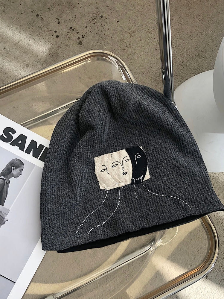 艺术贴布堆堆帽Embroidered Beanie