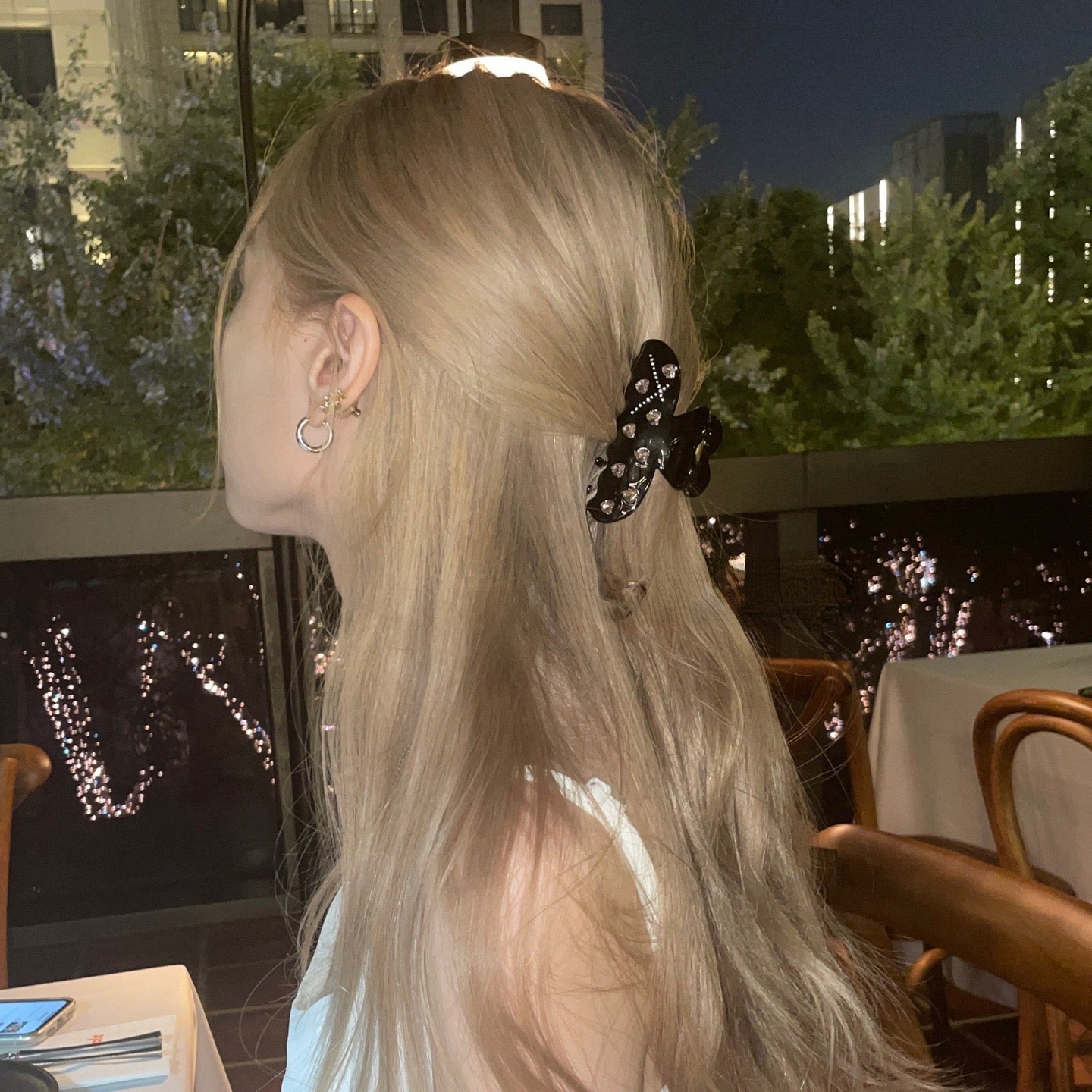 爱心柄镶钻发抓Diamond Hair Claw