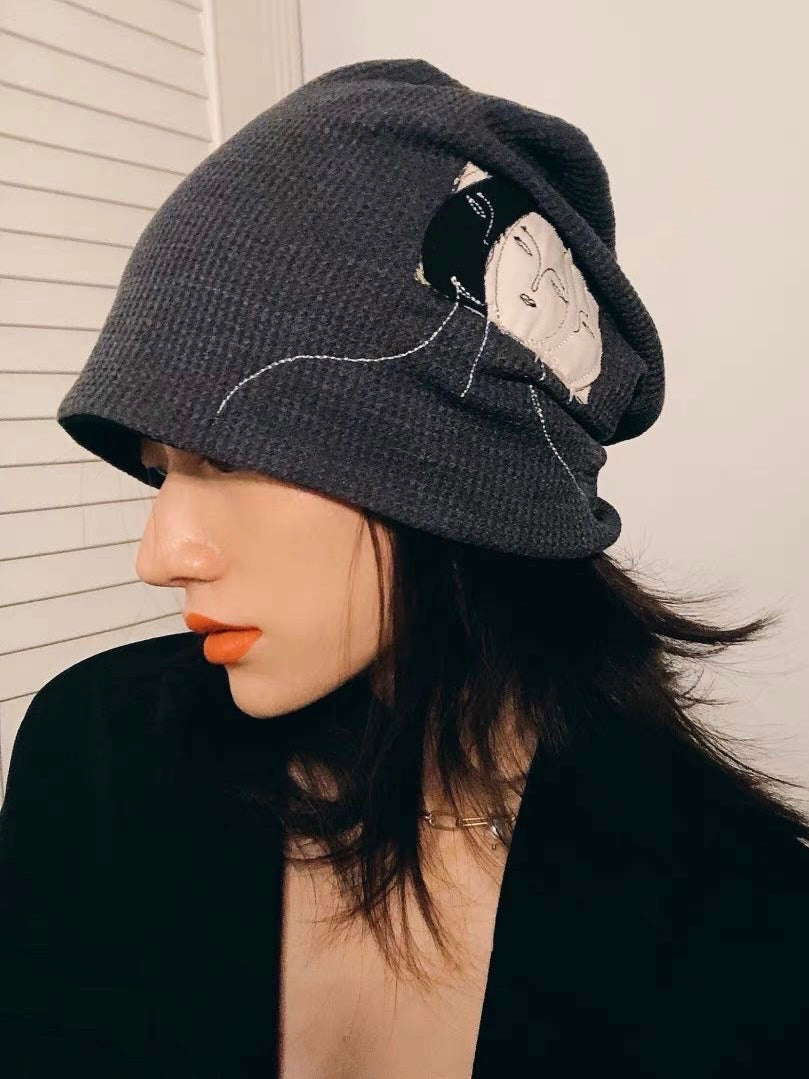 艺术贴布堆堆帽Embroidered Beanie