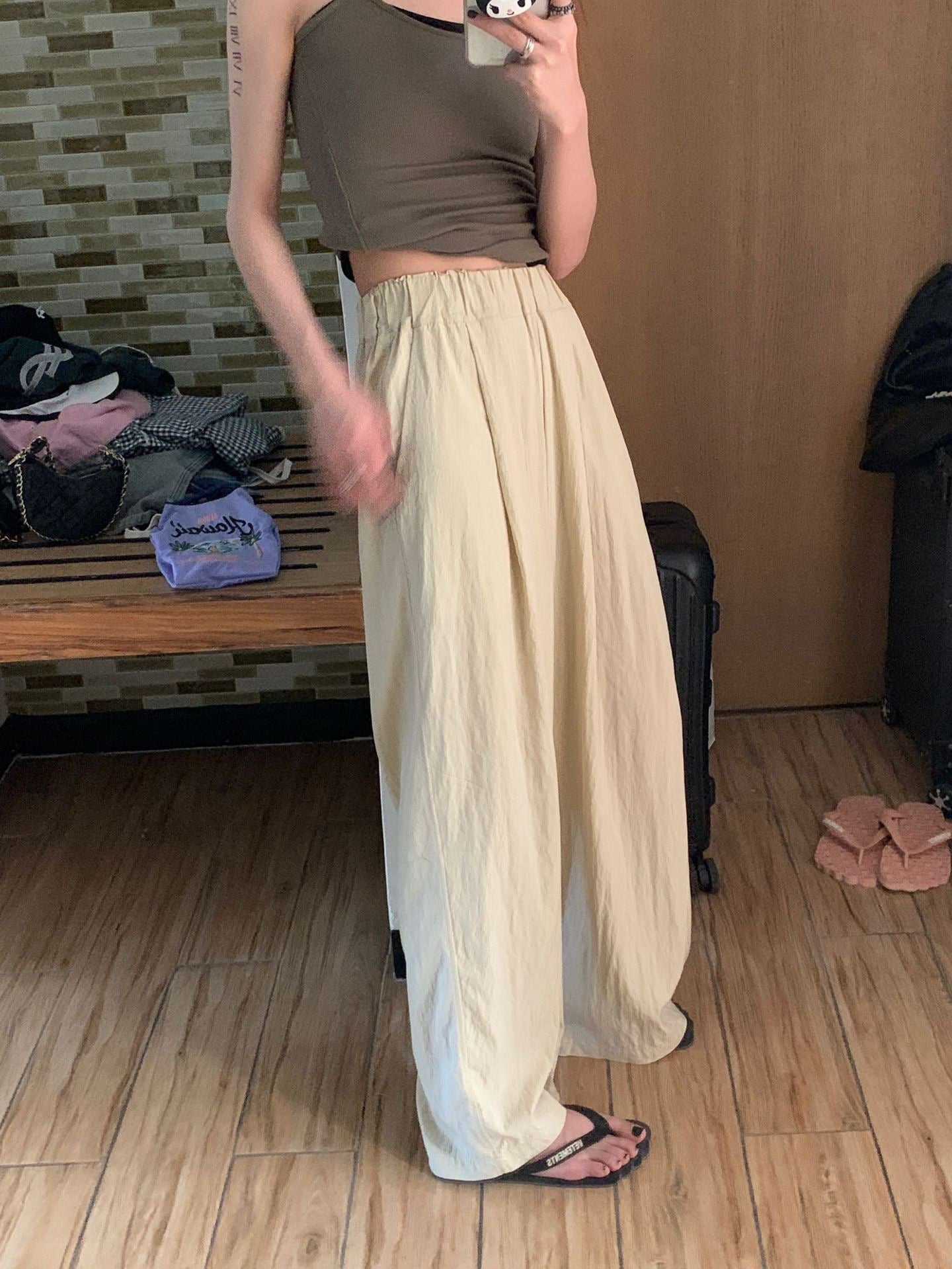 松紧腰超舒适遛弯裤Casual Oversize Baggy Pants