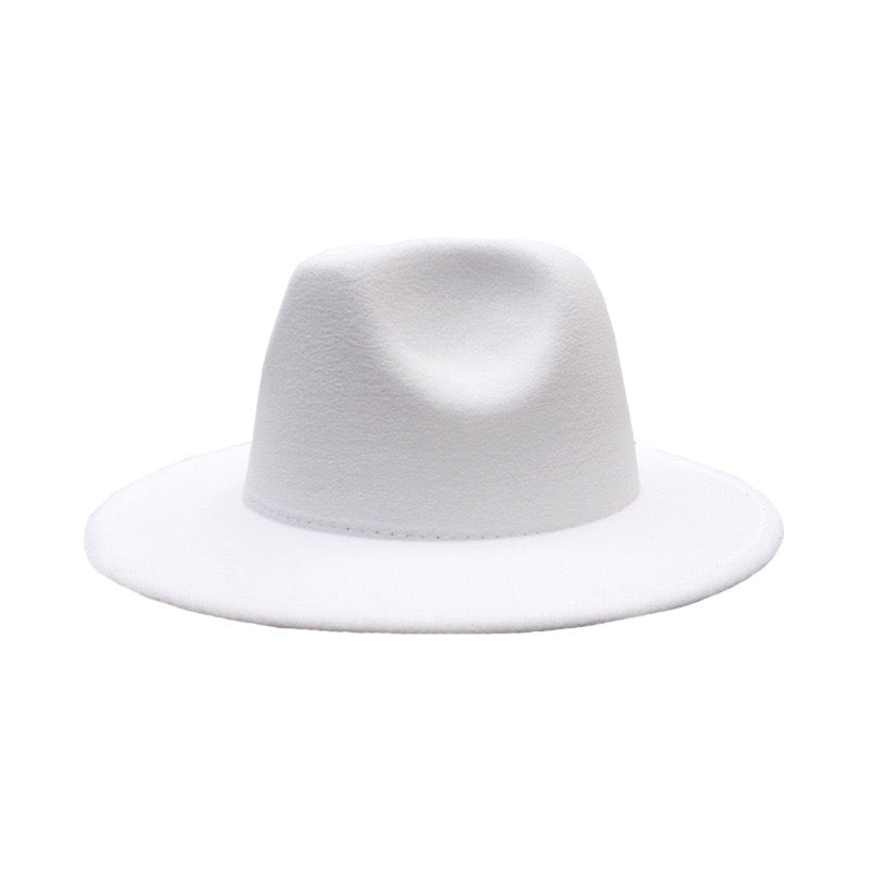 白色超飒骑士帽White Fedora Hat