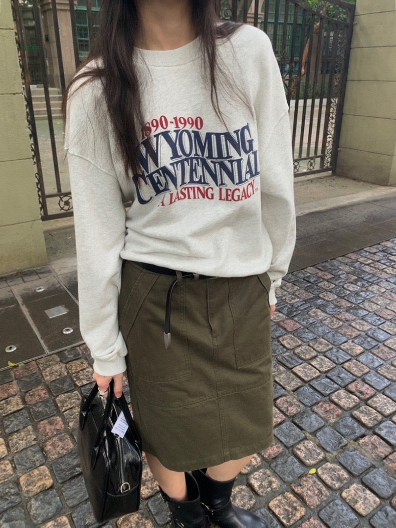 美式复古印花卫衣American Retro Sweatshirt