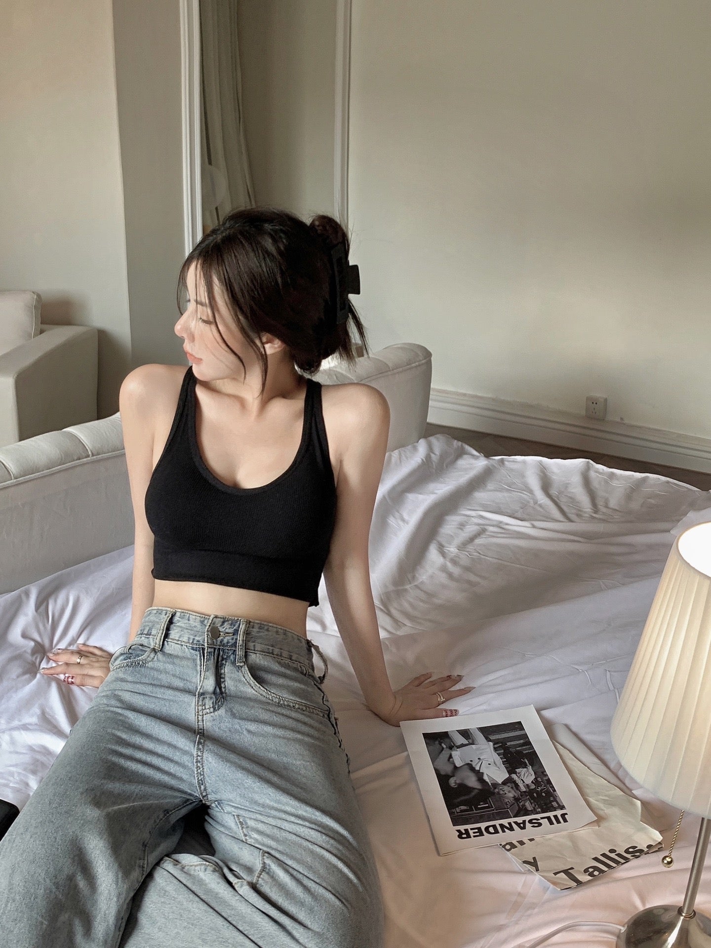 辣妹交叉美背吊带Crisscross Camisole