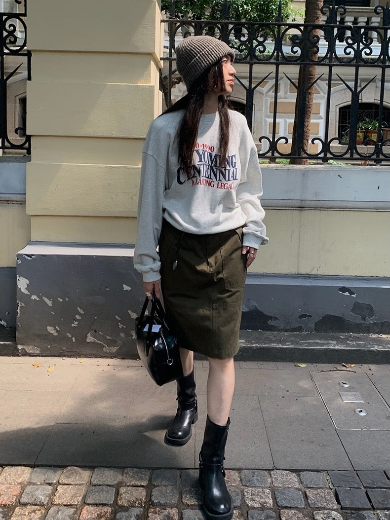 美式复古印花卫衣American Retro Sweatshirt