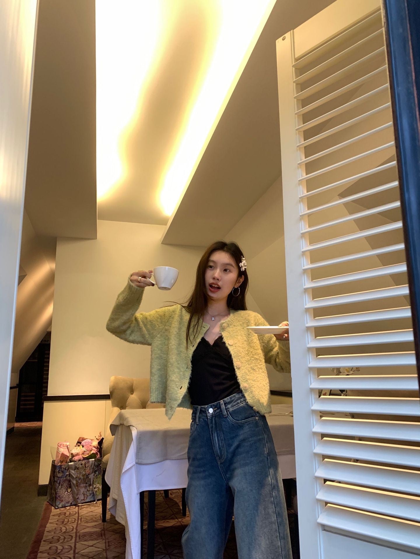 温柔软糯圈圈纱毛衣Soft Mochi Loop Cardigan