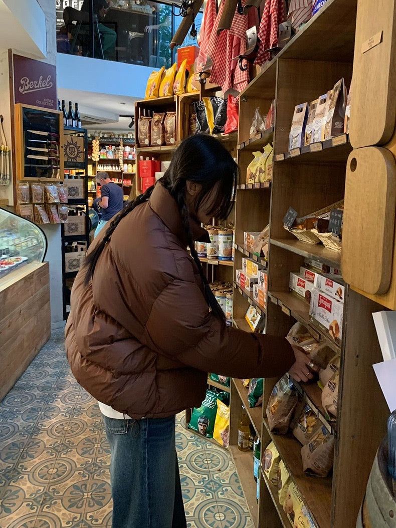 卡其/灰色 90白鸭绒韩版羽绒服Korean Warm Jacket