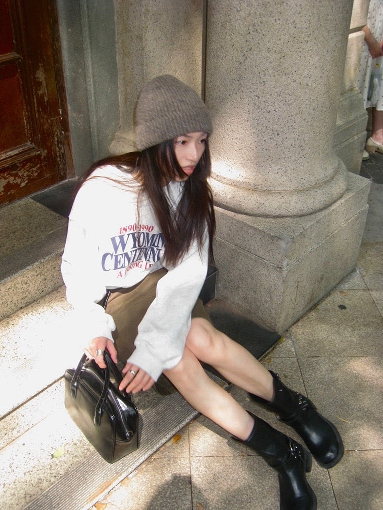 美式复古印花卫衣American Retro Sweatshirt