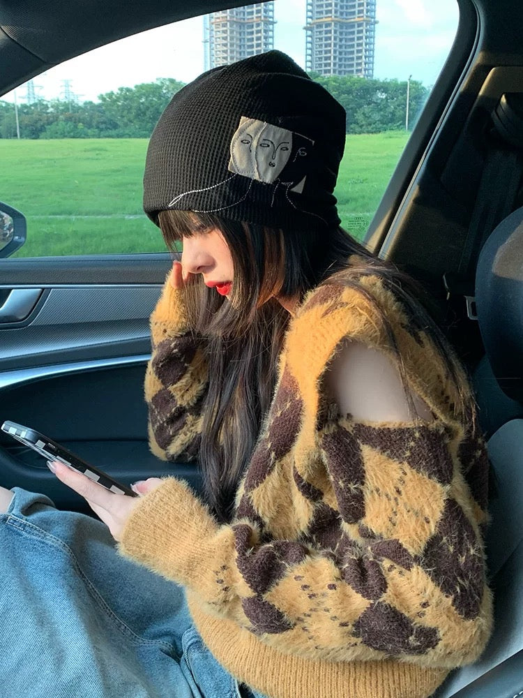 艺术贴布堆堆帽Embroidered Beanie