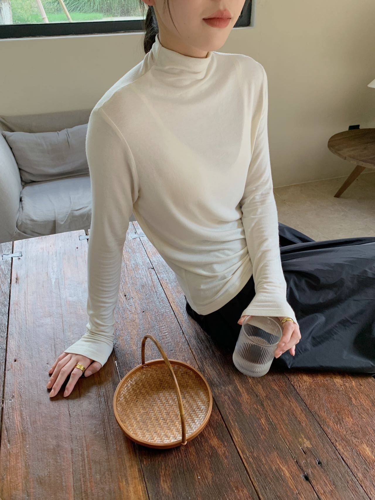 「超模女友衣」半高领打底衫Half Turtleneck Bottom Shirt