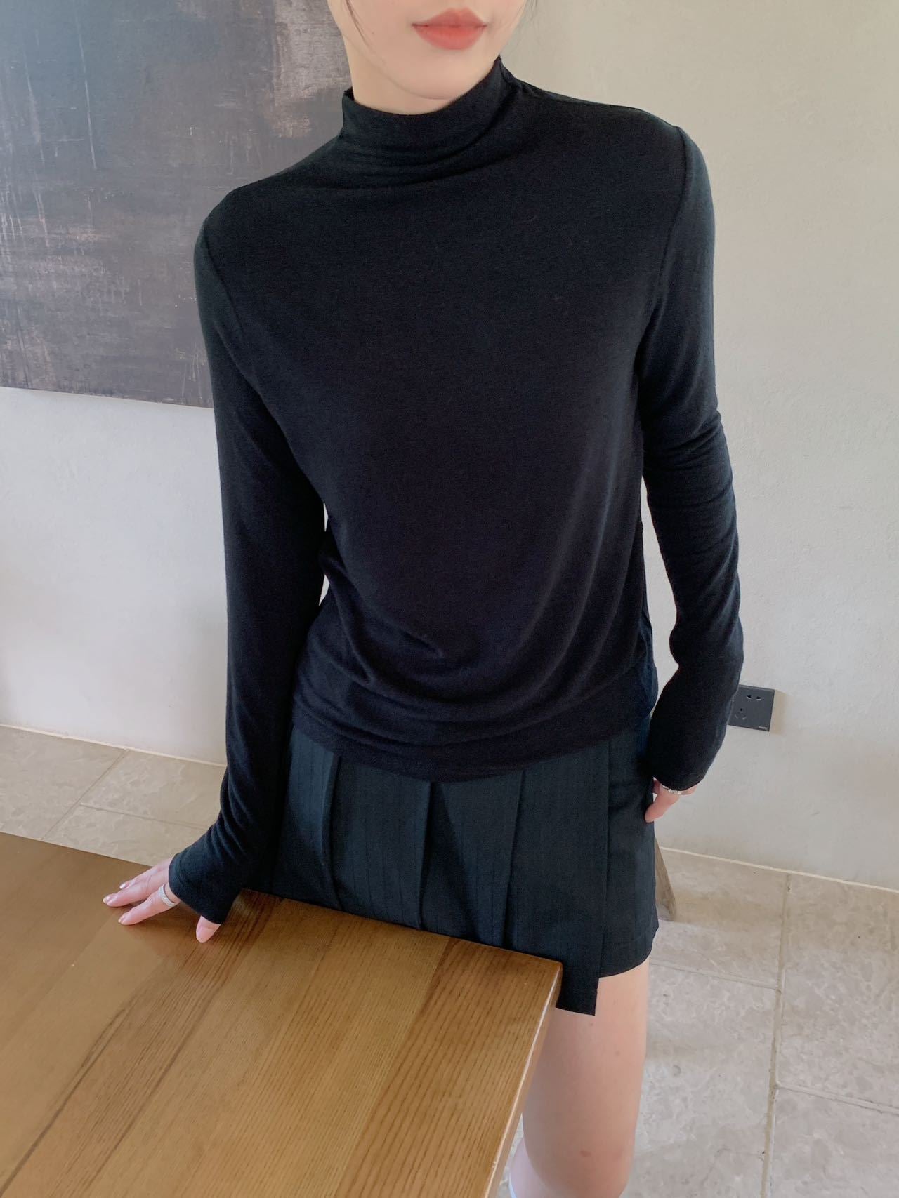 「超模女友衣」半高领打底衫Half Turtleneck Bottom Shirt