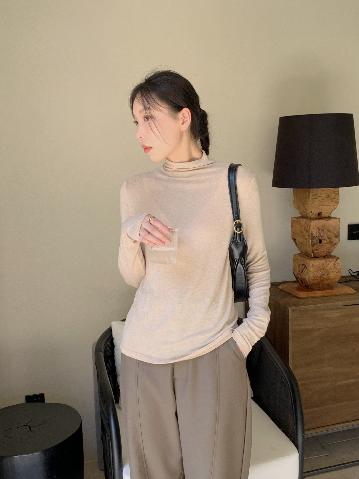 「超模女友衣」半高领打底衫Half Turtleneck Bottom Shirt
