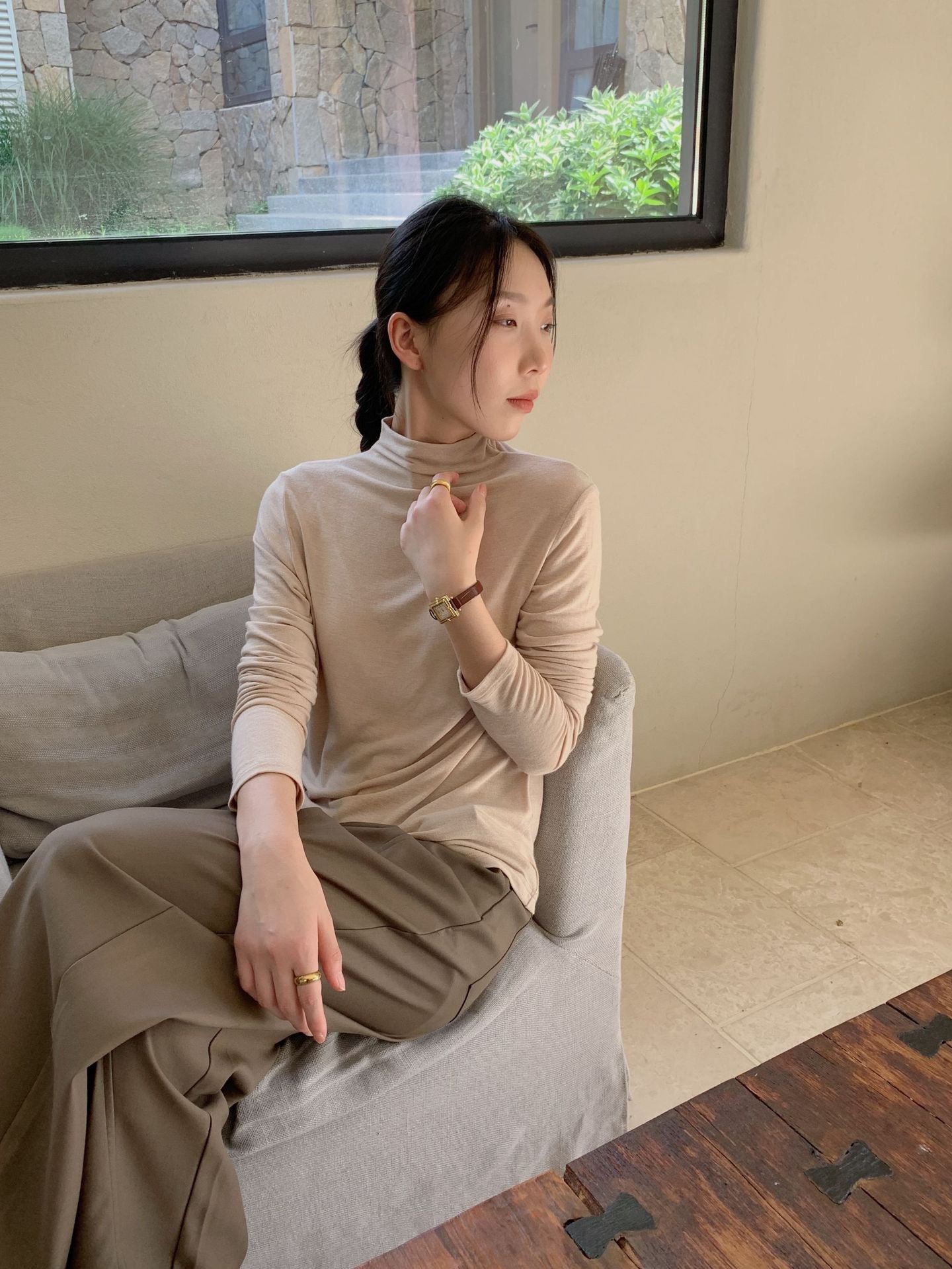 「超模女友衣」半高领打底衫Half Turtleneck Bottom Shirt