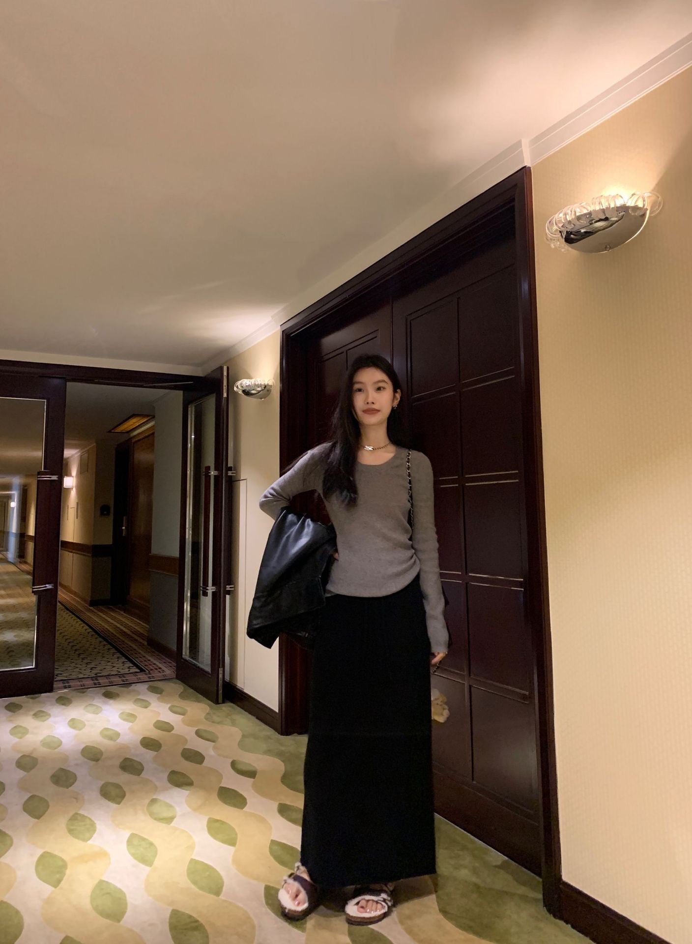「纸片人内搭」软糯圆领修身打底衫 Soft Round Neck Slim Bottom Shirt