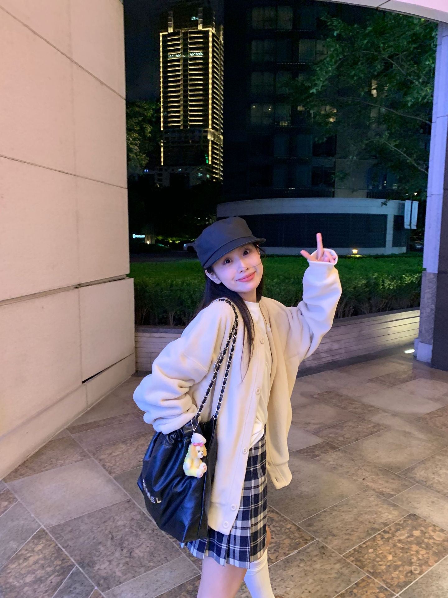 摇粒绒刺绣单排扣卫衣外套Sweatshirt Jacket in Rocker Fleece