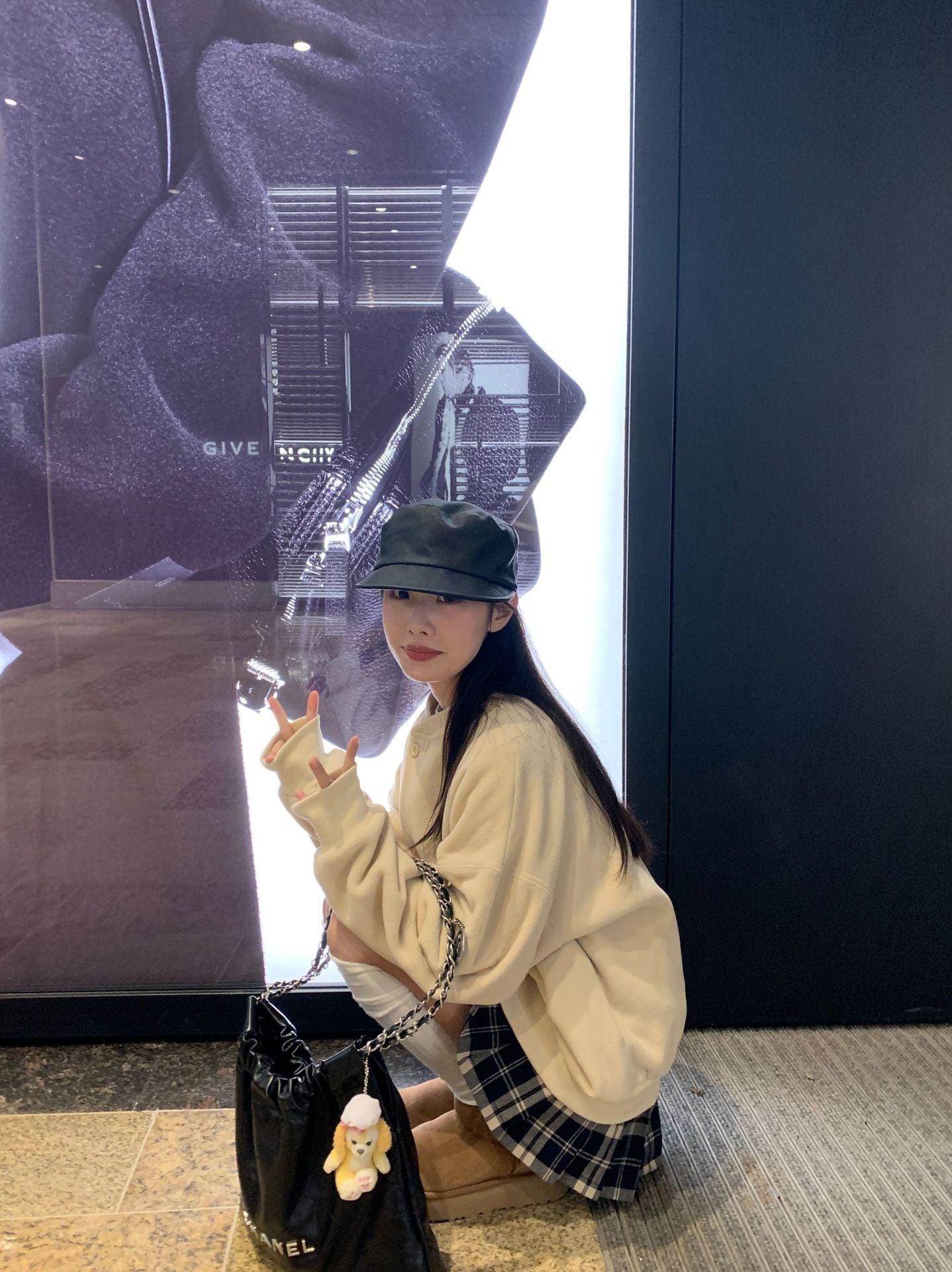 摇粒绒刺绣单排扣卫衣外套Sweatshirt Jacket in Rocker Fleece