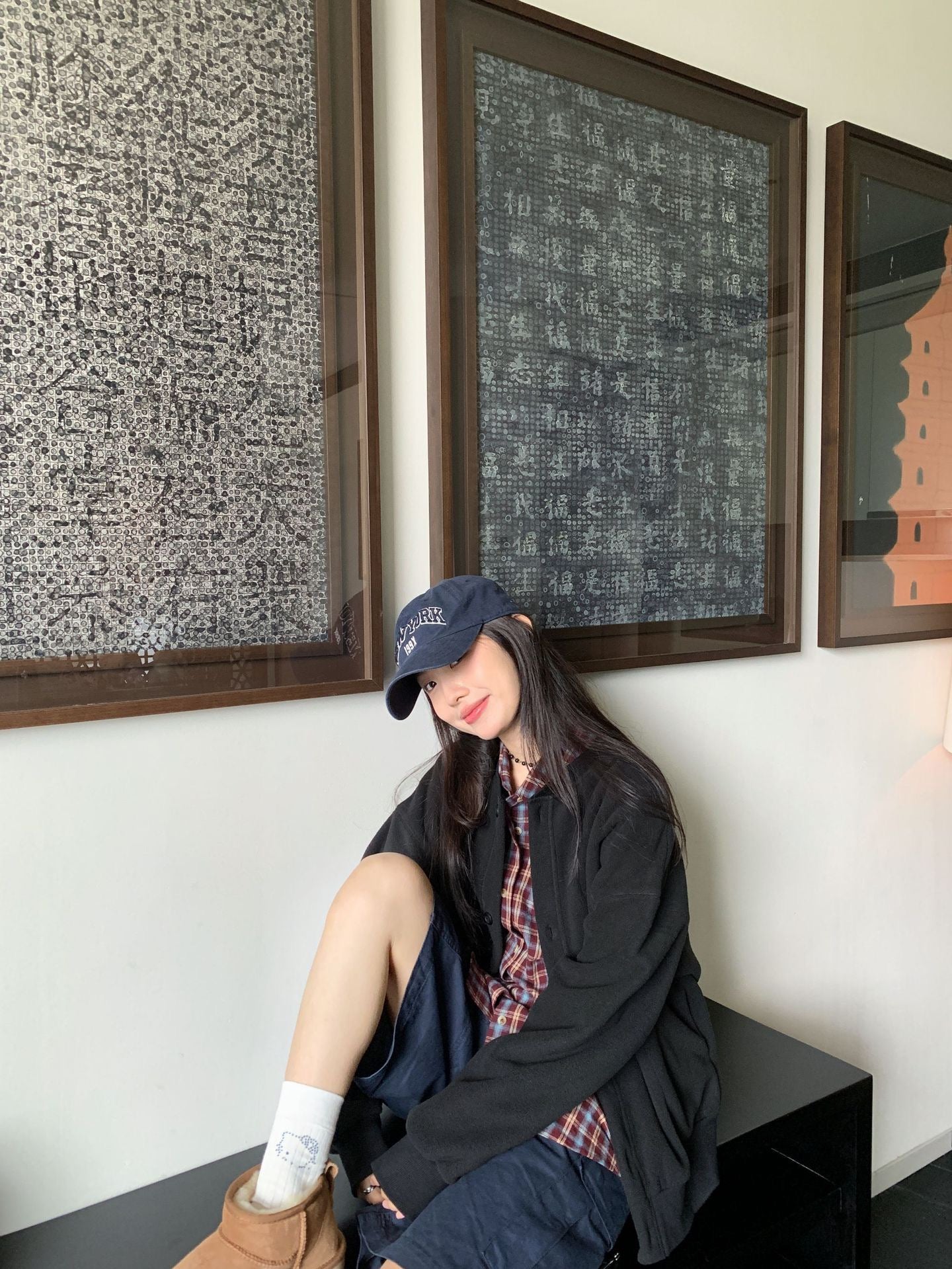 摇粒绒刺绣单排扣卫衣外套Sweatshirt Jacket in Rocker Fleece