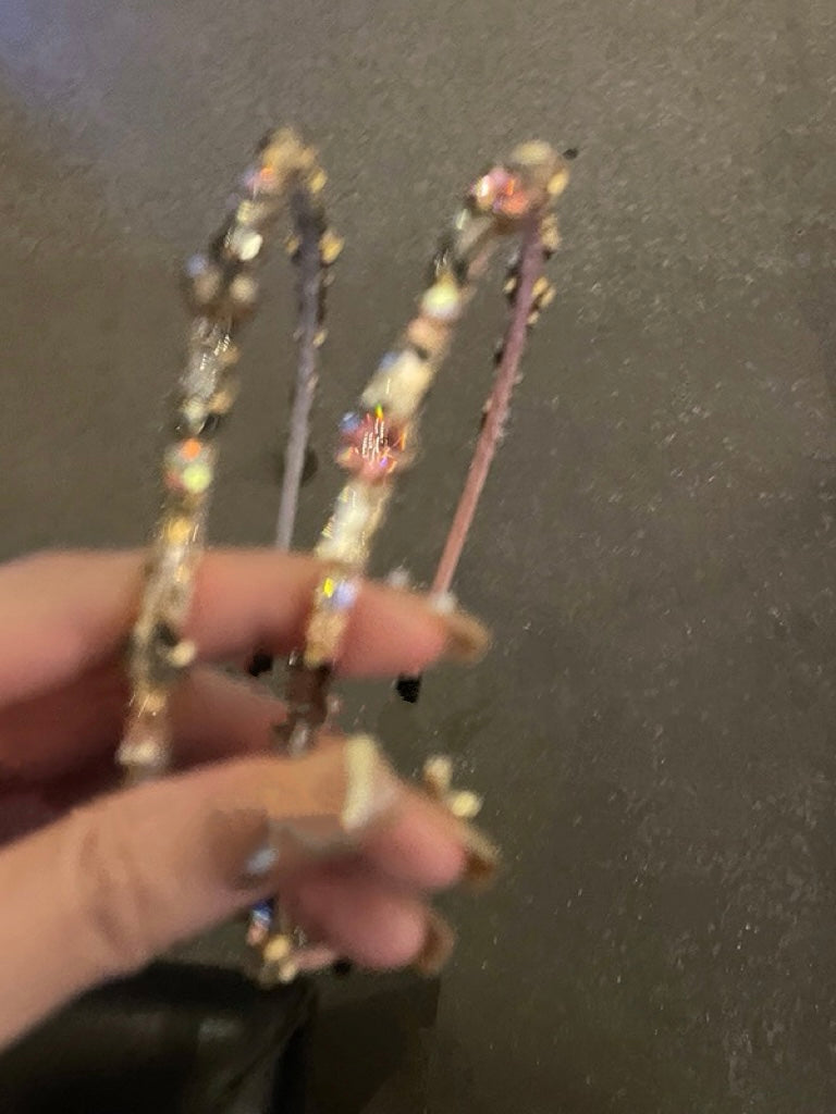 绝美彩色锆石闪钻发箍闪亮钻石发带