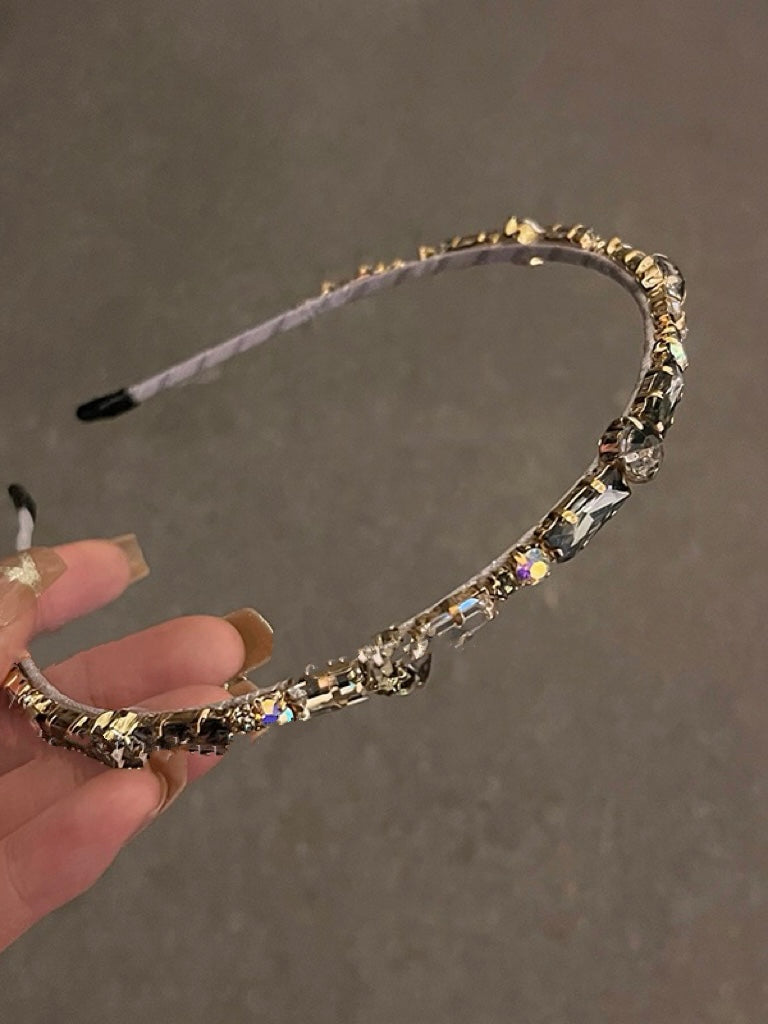 绝美彩色锆石闪钻发箍闪亮钻石发带