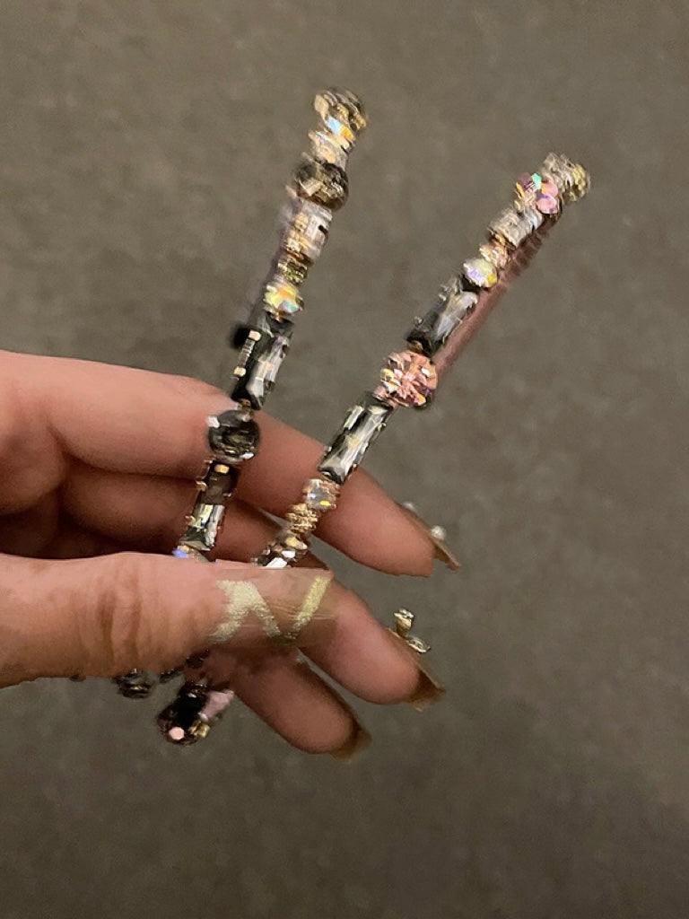 绝美彩色锆石闪钻发箍闪亮钻石发带