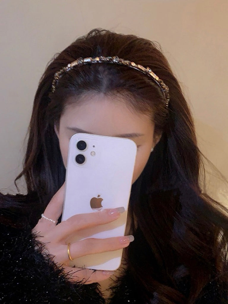 绝美彩色锆石闪钻发箍闪亮钻石发带