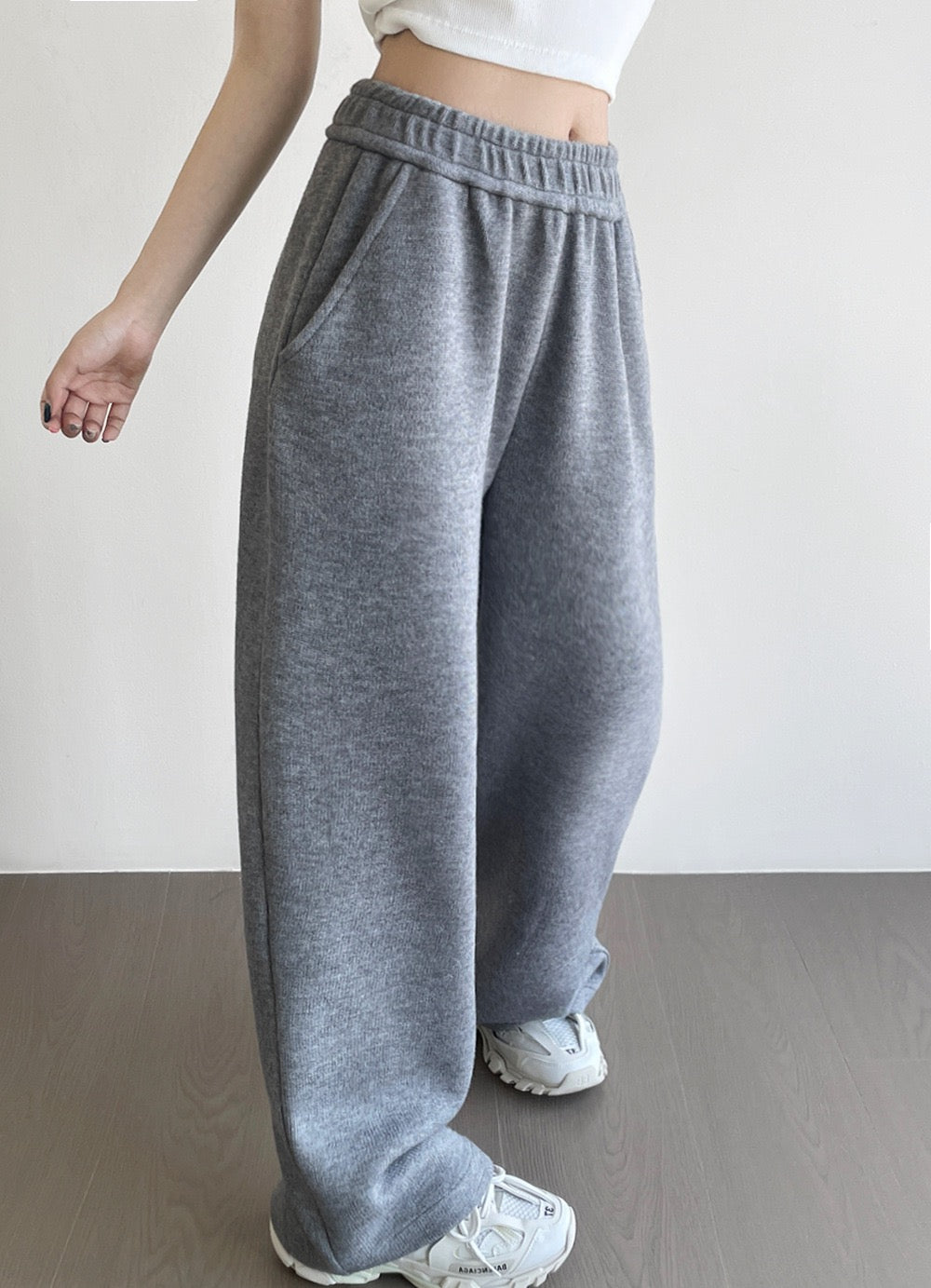 格雷系温柔慵懒针织套装Gray lazy knitting suit
