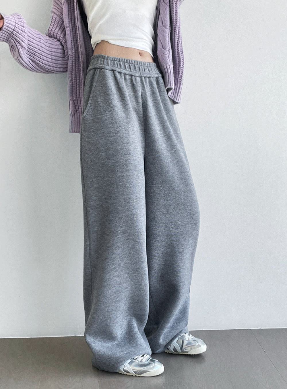 格雷系温柔慵懒针织套装Gray lazy knitting suit