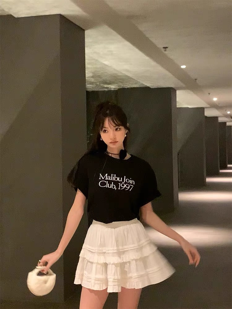 月光芭蕾小白裙少女感Moonlight Ballet Mini Skirt