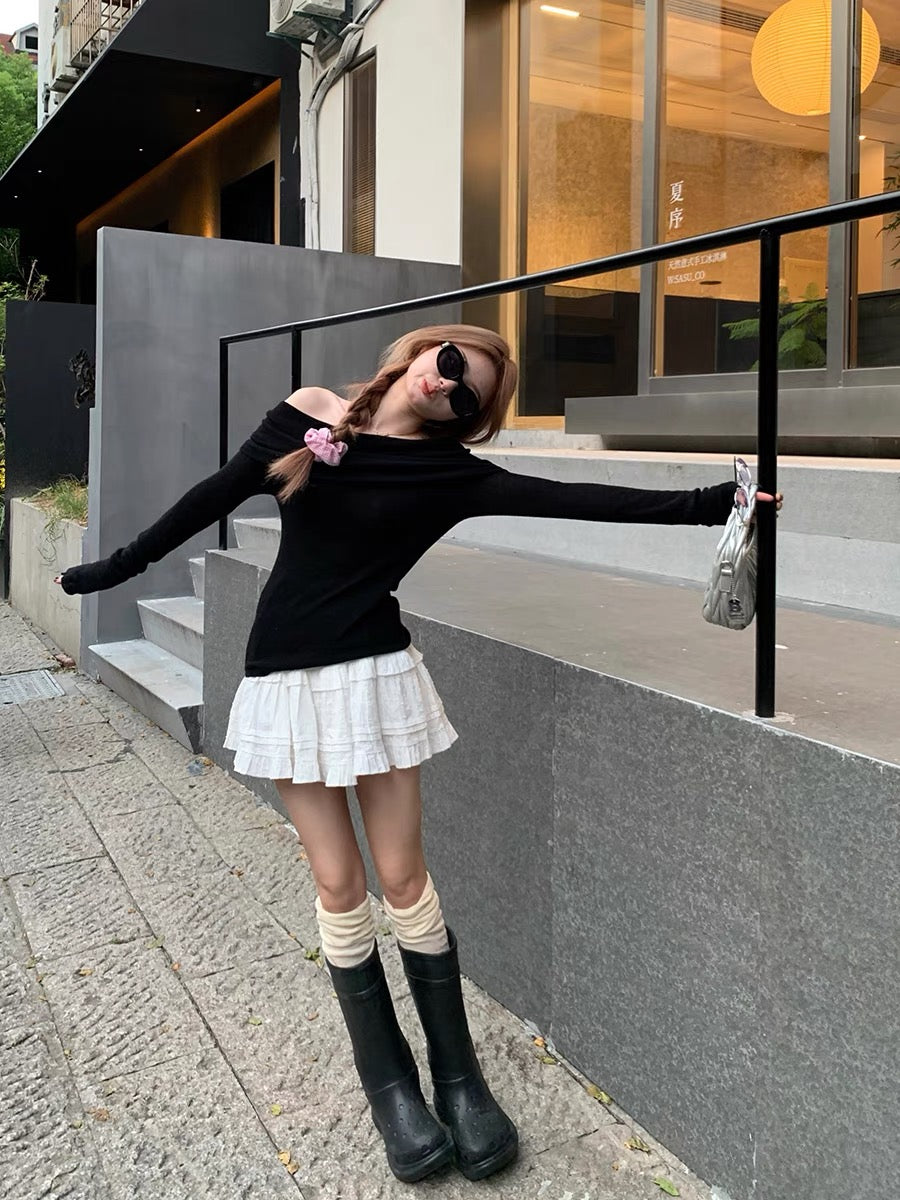 月光芭蕾小白裙少女感Moonlight Ballet Mini Skirt