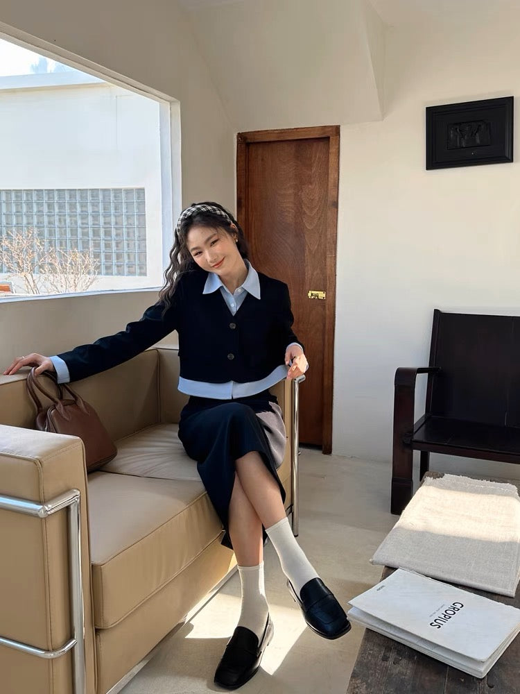 秋冬学院风套装Chic Two-Piece Set